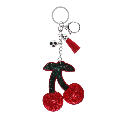 Cherry Sparkle Keyring
