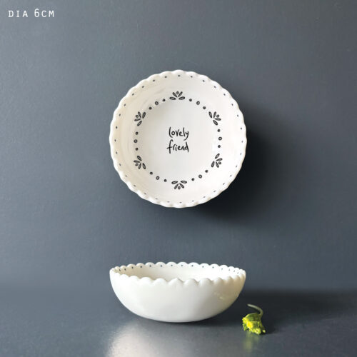 East Of India Small Trinket - Lovely Friend