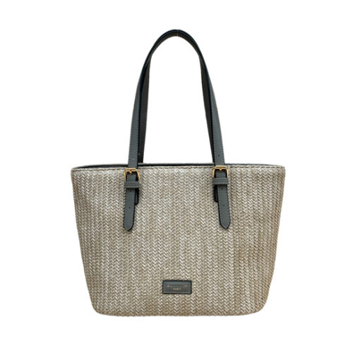 Grey Natural Finish Tote Bag