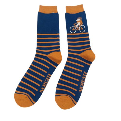 Mr Heron Cycling Hedgehog - Navy