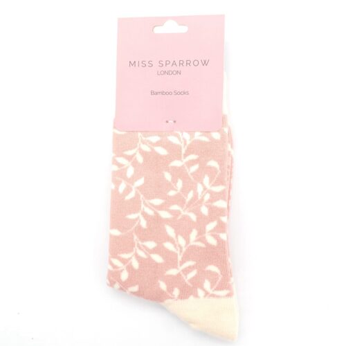 Miss Sparrow - Trailing Leave Socks Dusky Pink