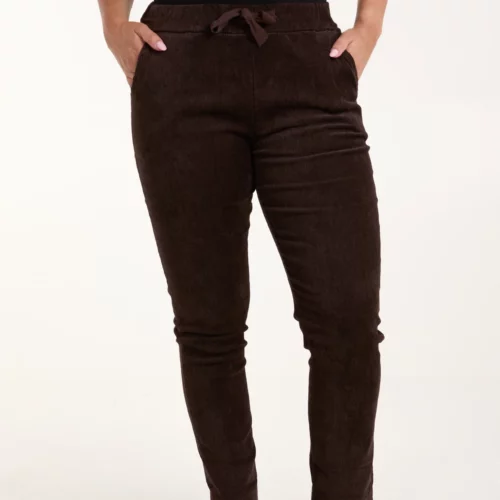 Baby Corduroy Magic Trousers - Chocolate