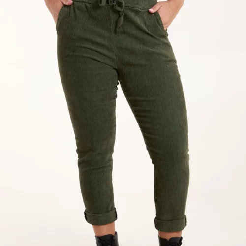 Baby Corduroy Magic Trousers - Khaki