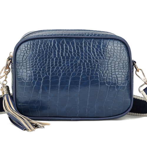 L&S Croc Camera Bag - Navy