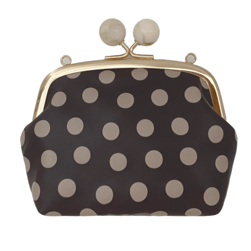 Long & Son Dotty Purse Bag - Coffee