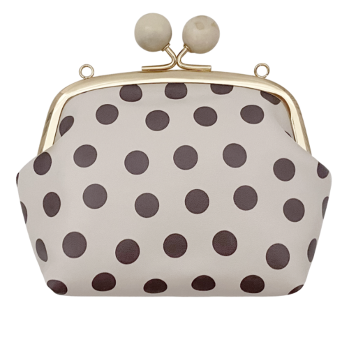 Long & Son Dotty Purse Bag - Beige